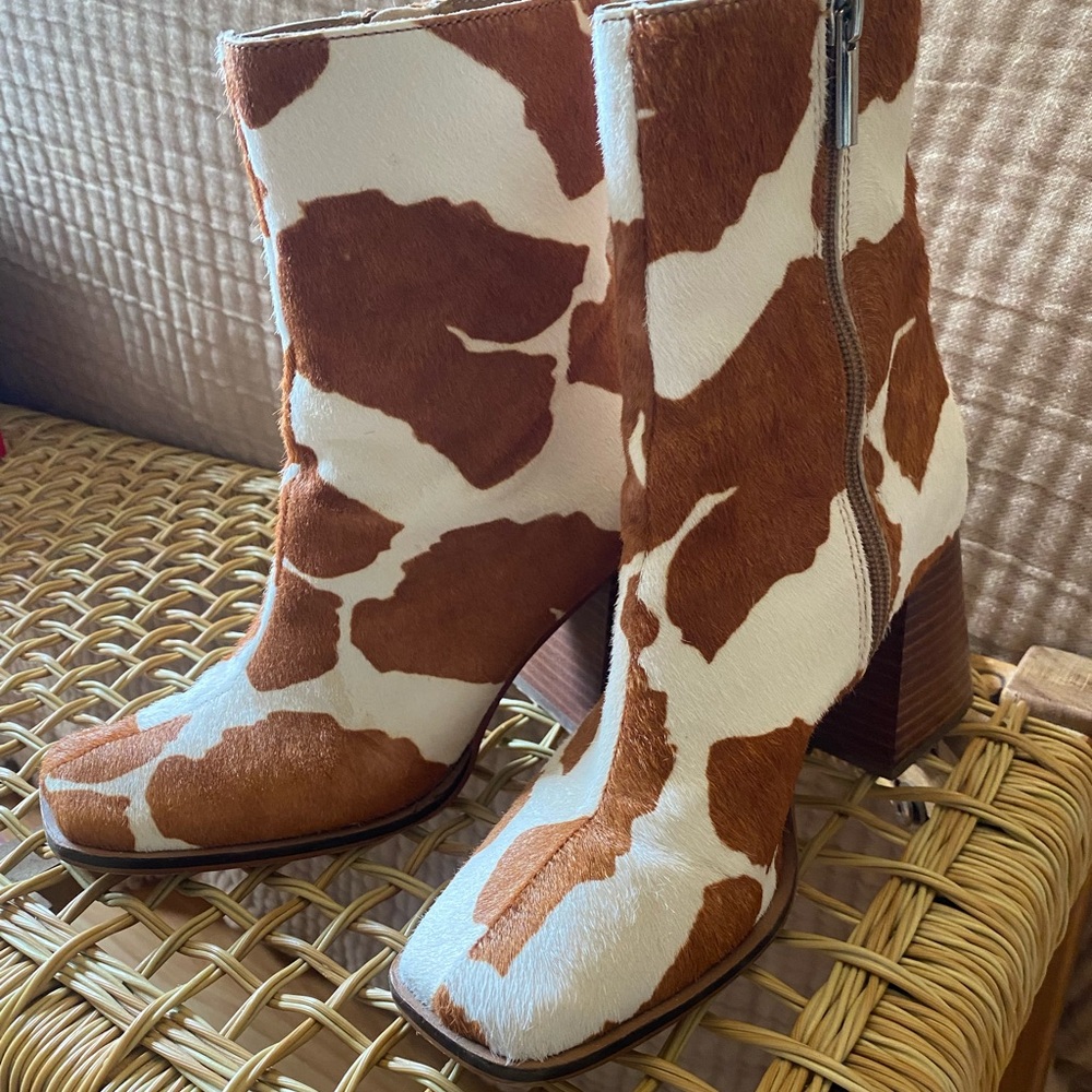 Steve Madden Cowhide Booties